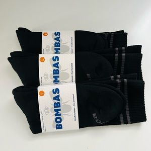 Bombas lot of 3 crew size large unisex